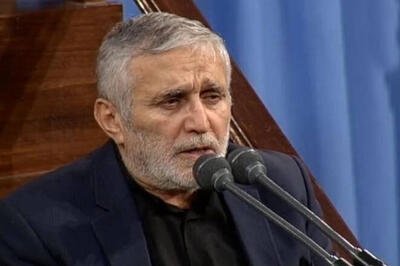 مداحی حاج منصور ارضی بر پیکر مطهر شهید حسین سلامی | ویدئو