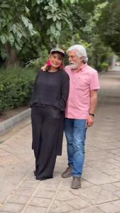 عاطفه رضوی و همسرش
