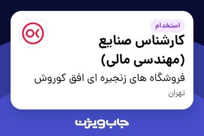 استخدام کارشناس صنایع (مهندسی مالی) در فروشگاه های زنجیره ای افق کوروش