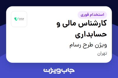 استخدام کارشناس مالی و حسابداری در ویژن طرح رسام