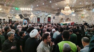 عکس/ تشییع پیکر شهید سلامی در حرم سیدالکریم