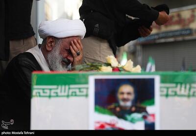 وداع با فرمانده صبور جبهه‌ها/ شهید سلامی تا آخر پای مردم ماند - تسنیم