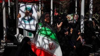 تشییع و خاکسپاری پیکر شهید حاجی زاده و شهدای حملات رژیم صهیونیستی در بهشت زهرا (س)
