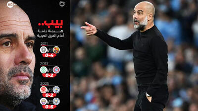 رکورد گواردیولا مقابل تیم های عربی: 14-صفر!