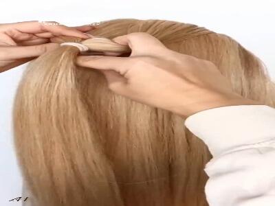 یک روش زیبا برای دم اسبی کردن مو