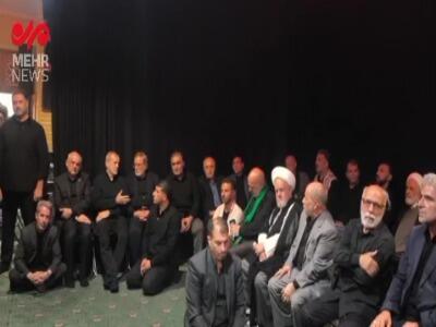 حضور پزشکیان در مراسم گرامیداشت سردار سپهبد شهید محمد باقری