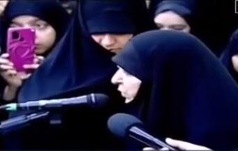 صحبت‌های همسر شهید حاج رمضان در مراسم تشییع شهید