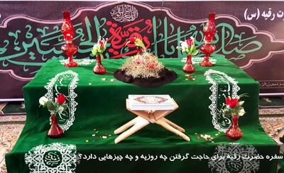 سفره حضرت رقیه برای حاجت گرفتن چه روزیه و چه چیزهایی دارد؟