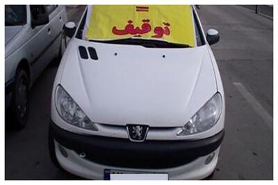 خودرویی با راننده ۱۳ ساله توقیف شد!