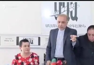 اعتراض سفیر ایران در ارمنستان به حضور خبرنگار رسانه آمریکایی + فیلم