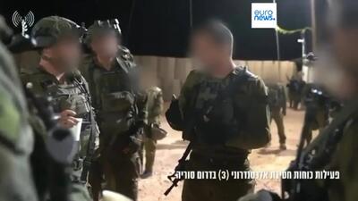 ببینید؛ عملیات شبانه کماندوهای اسرائیلی در خاک سوریه