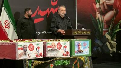 لاریجانی: این جنگ با ملت ایران در کمال نامردی بود