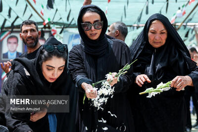 تصاویر: تشییع ‌پیکر شهدای تعرض رژیم اشغالگر صهیونیستی به ایران