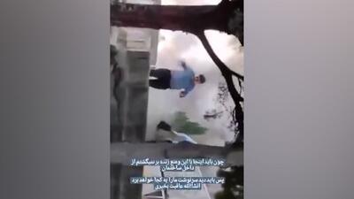 تصاویری از لحظه اصابت موشک‌های اسرائیل به صداوسیما