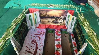 نخستین تصاویر از خانه ابدی سپهبد شهید رشید و فرزندش