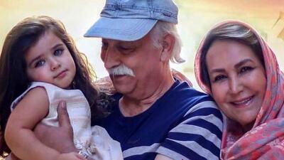 عکس خانوادگی دو عروس محمود پاک نیت اربابِ سریال پس از باران و نوه های شیرین تر از قندش+عکس