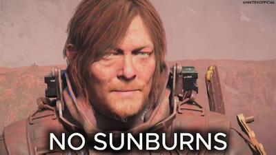 تغییر رنگ پوست در Death Stranding 2 بر اثر آفتاب‌سوختگی! + فیلم