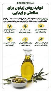 اینفوگرافی| فواید روغن زیتون برای سلامتی و زیبایی