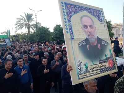 سرلشکر شهید فضل الله نوذری در آغوش خاک آرام گرفت+فیلم - تسنیم
