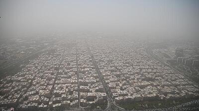 تنفس هوای آلوده در تهران با شاخص 122