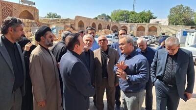 کاروانسرای «خورشید سعدالسلطنه» آخرین ایستگاه توقف وزیر میراث فرهنگی در قزوین