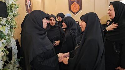 حضور معاون رئیس‌جمهور در مراسم ترحیم شهیدان حملات رژیم صهیونیستی به کشورمان