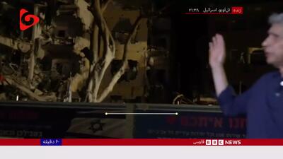 خبرنگار BBC: خرابی‌ها در تل‌آویو بسیار زیاد و گسترده است!