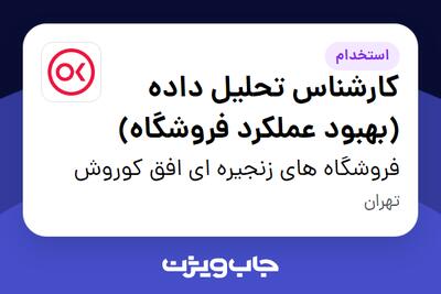 استخدام کارشناس تحلیل داده (بهبود عملکرد فروشگاه) در فروشگاه های زنجیره ای افق کوروش