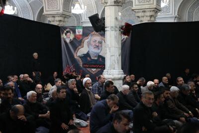 حضور پزشکیان و قالیباف در مراسم ختم شهید سردار محمد کاظمی