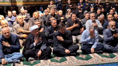 مراسم عزاداری امام حسین(ع) با حضور وزیر ورزش و جوانان - پارس فوتبال