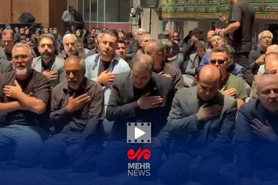 عزاداری وزیر ورزش و مسئولان فدراسیون‌ها در گرامیداشت شهدای ورزشکار - پارس فوتبال