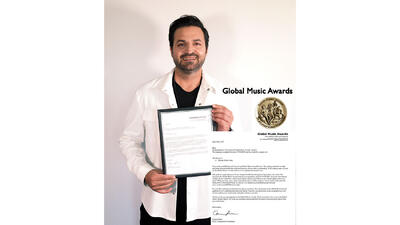 حمیدرضا نصرالهی برنده مدال برنز فستیوال جهانی موسیقی Global Music AWard