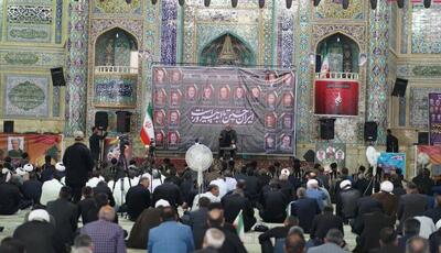 آیین بزرگداشت شهدای تجاوز نظامی رژیم اسراییل در شهرکرد برگزار شد