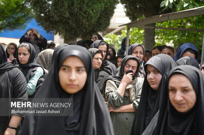 تشییع پیکر شهید «ابوالفضل رضایی» در بابل