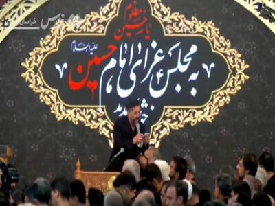 روضه پرسوز حاج علی ملائکه در حرم امام رضا(ع)