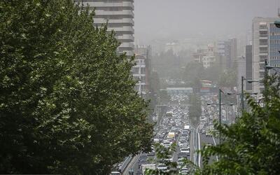 کیفیت هوای تهران در شرایط نارنجی