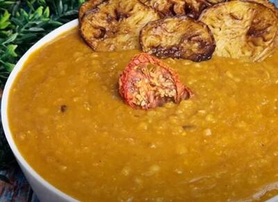 طرز تهیه عدسی بادمجان یه ترکیب خاص و خوشمزه که عاشقش میشی