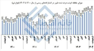 رکورد ۴ ساله عرضه گوشت طیور شکست
