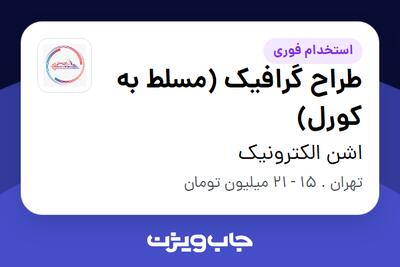 استخدام طراح گرافیک (مسلط به کورل) - خانم در اشن الکترونیک