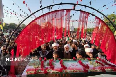 نهمین شهید مدافع وطن دزفول تشییع و خاکسپاری شد 