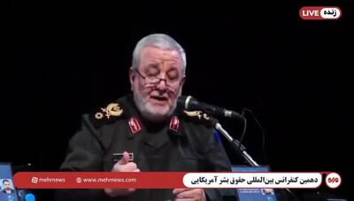 مشاور فرمانده کل سپاه: اگر آمریکایی ها جنگ را ادامه می دادند خیلی از گزینه های ما فعال می شد + فیلم