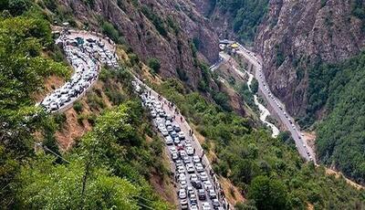 جاده کندوان دوطرفه شد