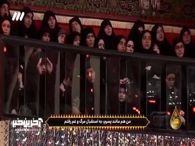  روضه خوانی احساسی حیدرالبیاتی و حاج حسین سیب سرخی برای شهادت علی اصغر (ع)