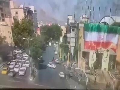 ویدئوی هولناک از اصابت 2 موشک رژیم صهیونیستی در تهران