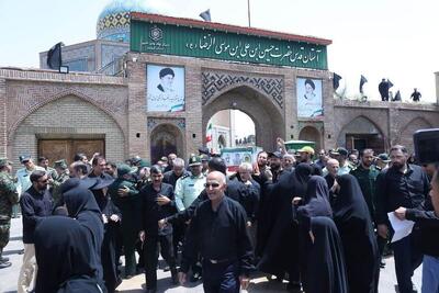 تشییع باشکوه شهید مدافع وطن محمد مهدی مهدی‌پور قزوینی در قزوین