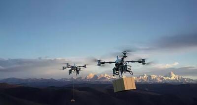 غول باری دی جی آی از راه رسید؛ پهپاد FlyCart 100 با ظرفیت حمل 80 کیلوگرم