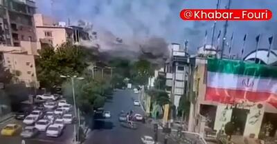 ببینید| اولین ویدئو واضح از حمله وحشیانه اسرائیل به تجریش؛ حاوی تصاویر دلخراش!