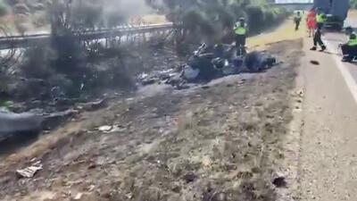 تصاویری از محل حادثه‌ی تصادف دیگو ژوتا بازیکن لیورپول به همراه برادرش