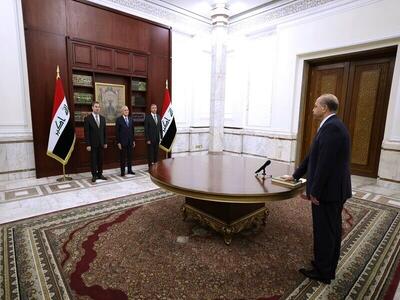 ادای سوگند رئیس جدید دادگاه فدرال عراق برابر «عبداللطیف رشید»