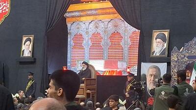وداع با پیکر مطهر حاج رمضان در حرم حضرت معصومه سلام الله علیها